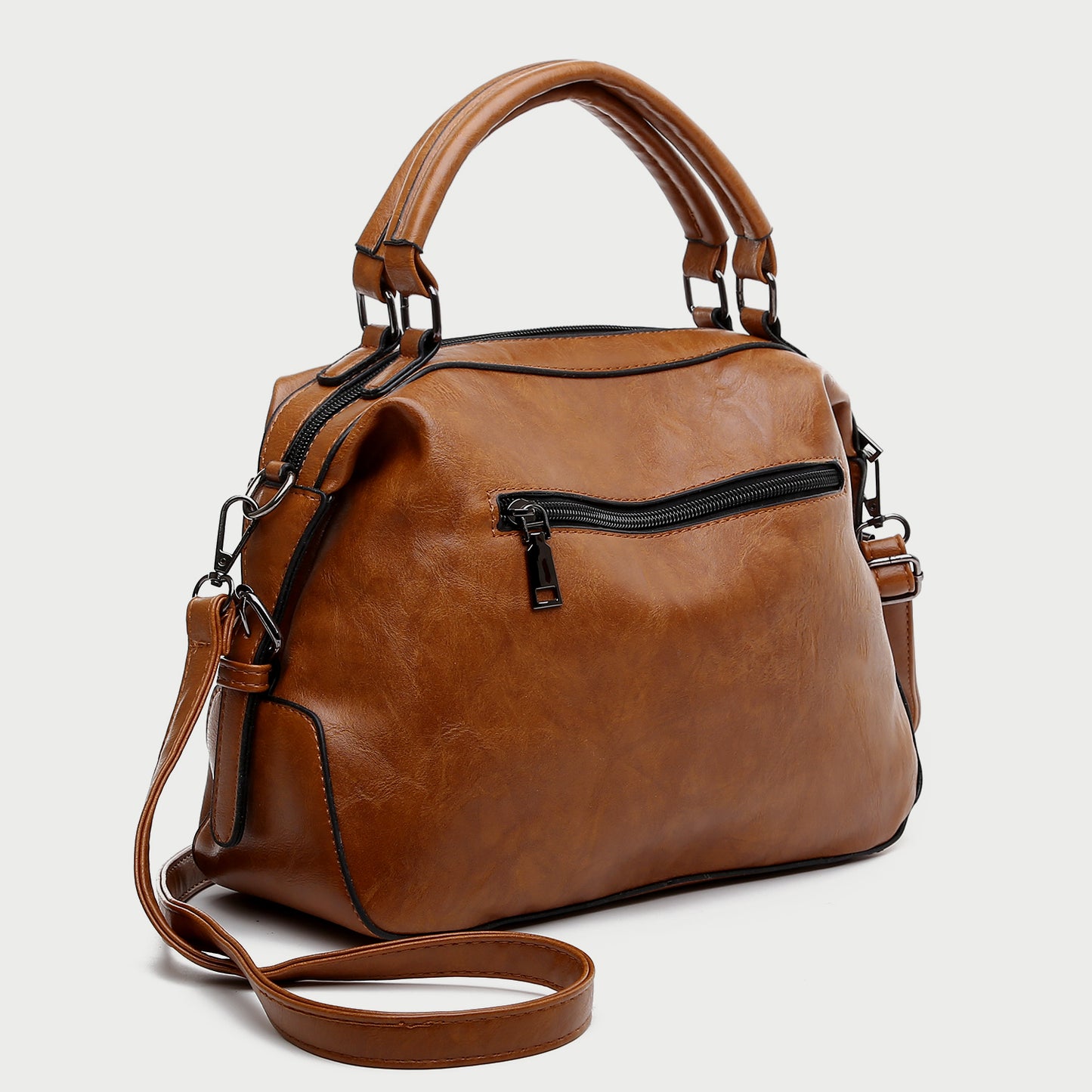 Retro PU leather crossbody doctor bag