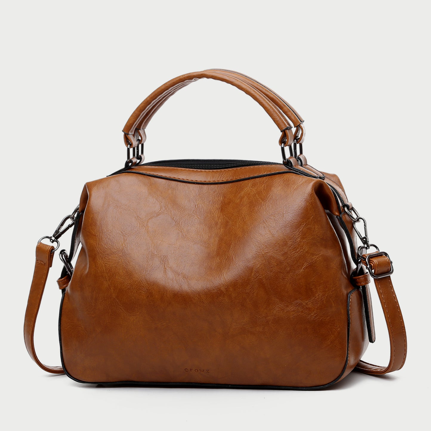 Retro PU leather crossbody doctor bag