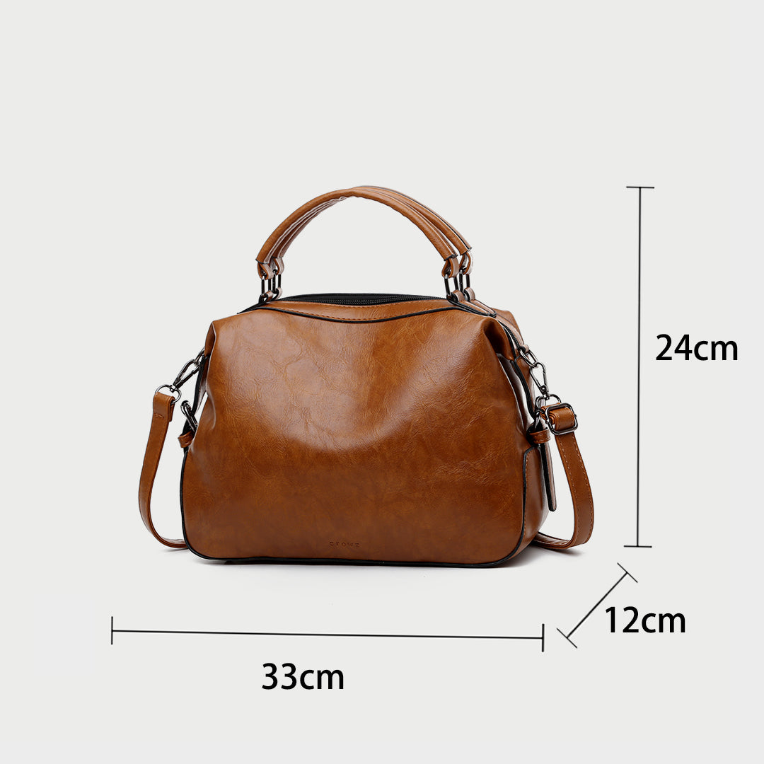 Retro PU leather crossbody doctor bag