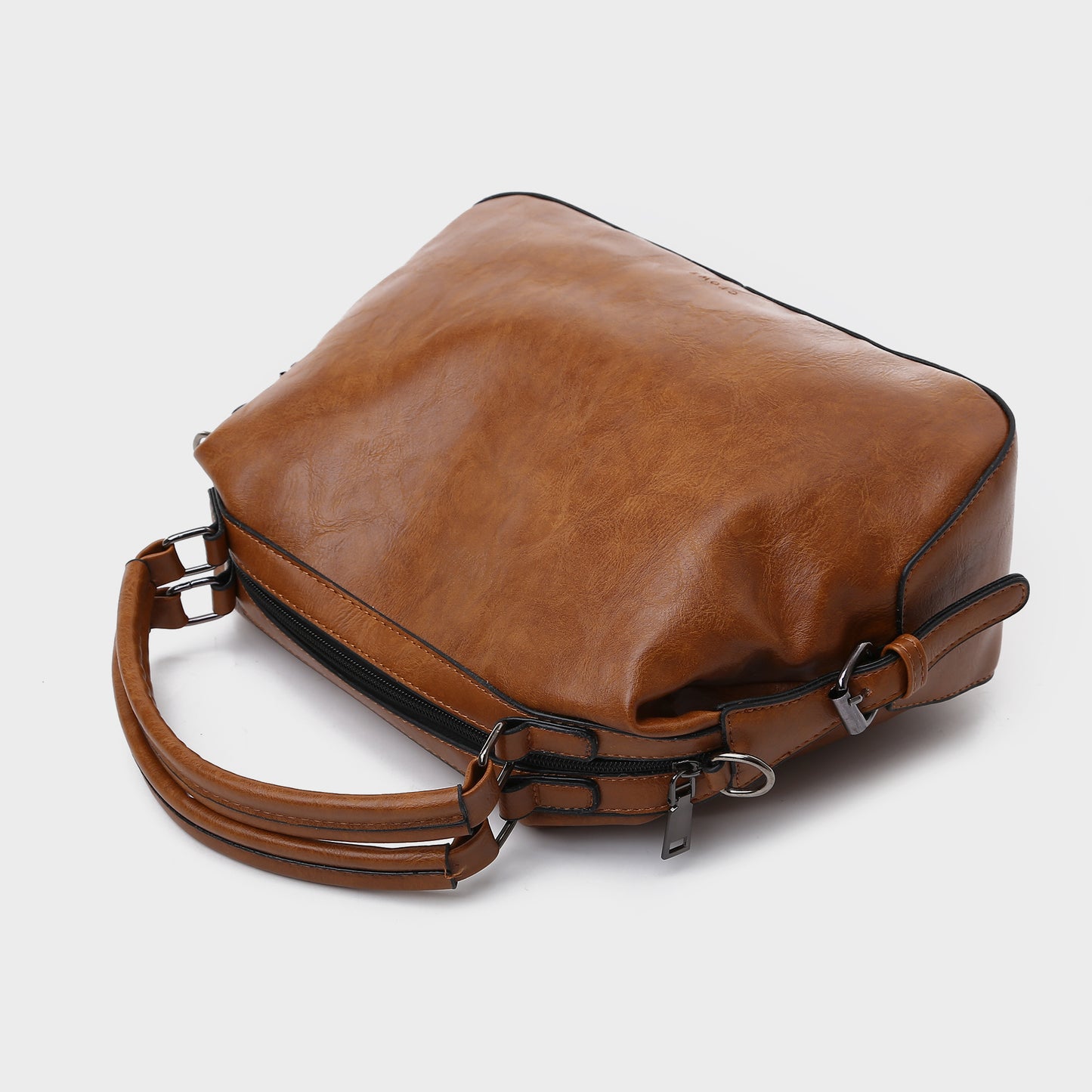 Retro PU leather crossbody doctor bag