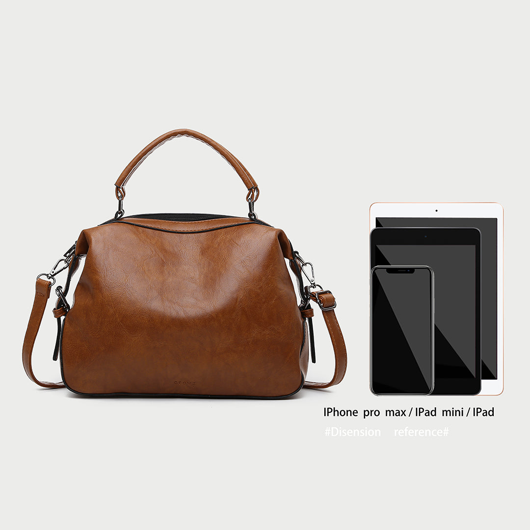 Retro PU leather crossbody doctor bag