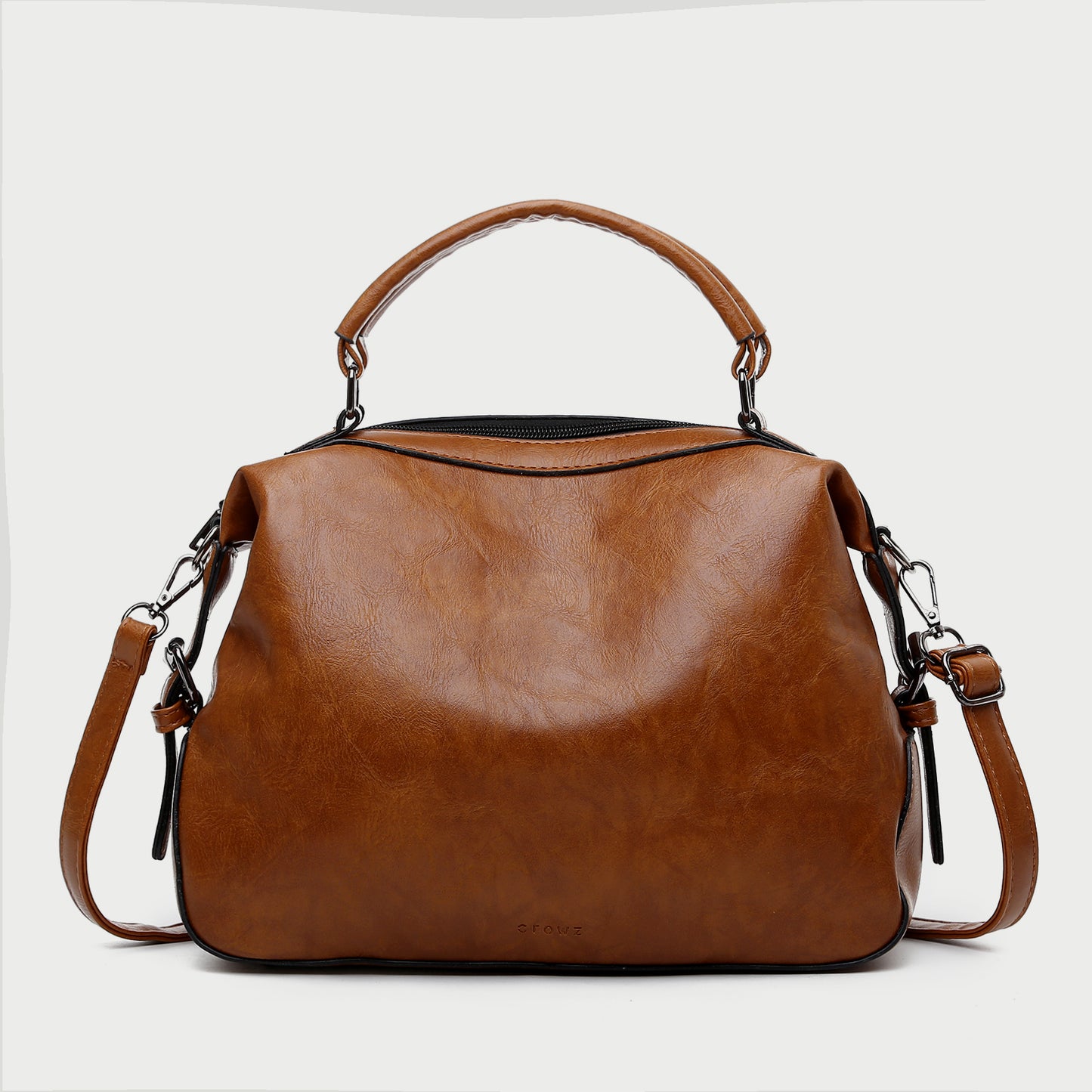 Retro PU leather crossbody doctor bag