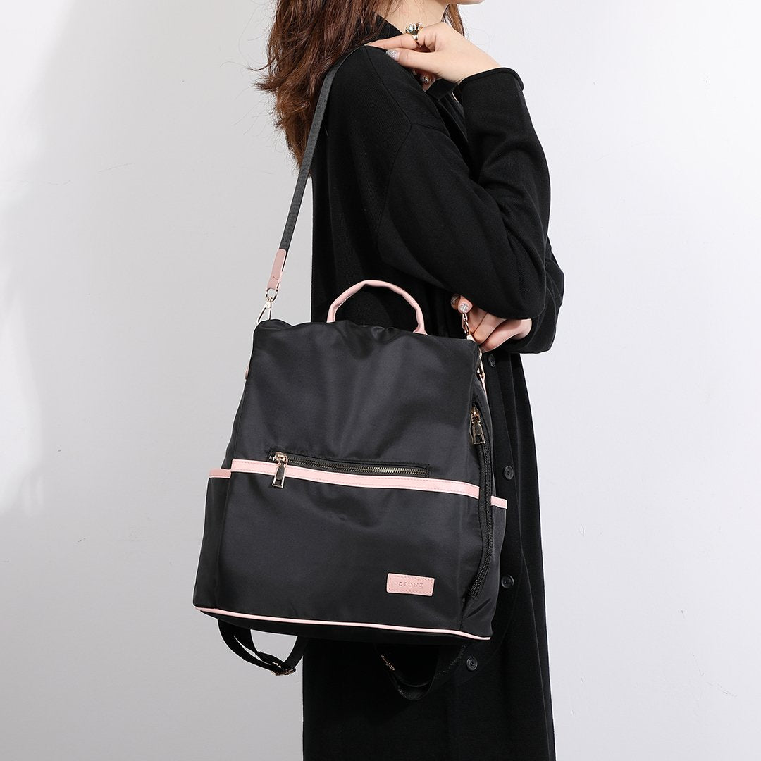 Multi-functional nylon backpack