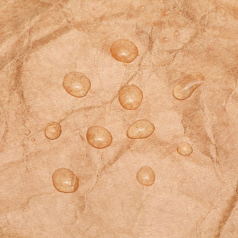 Creased water-repellent paper bucket bag