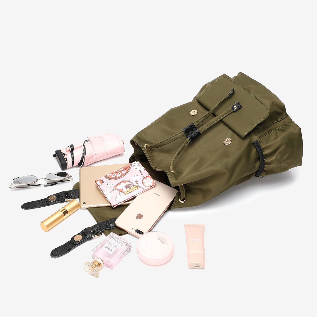 Classic water-repellent nylon backpack