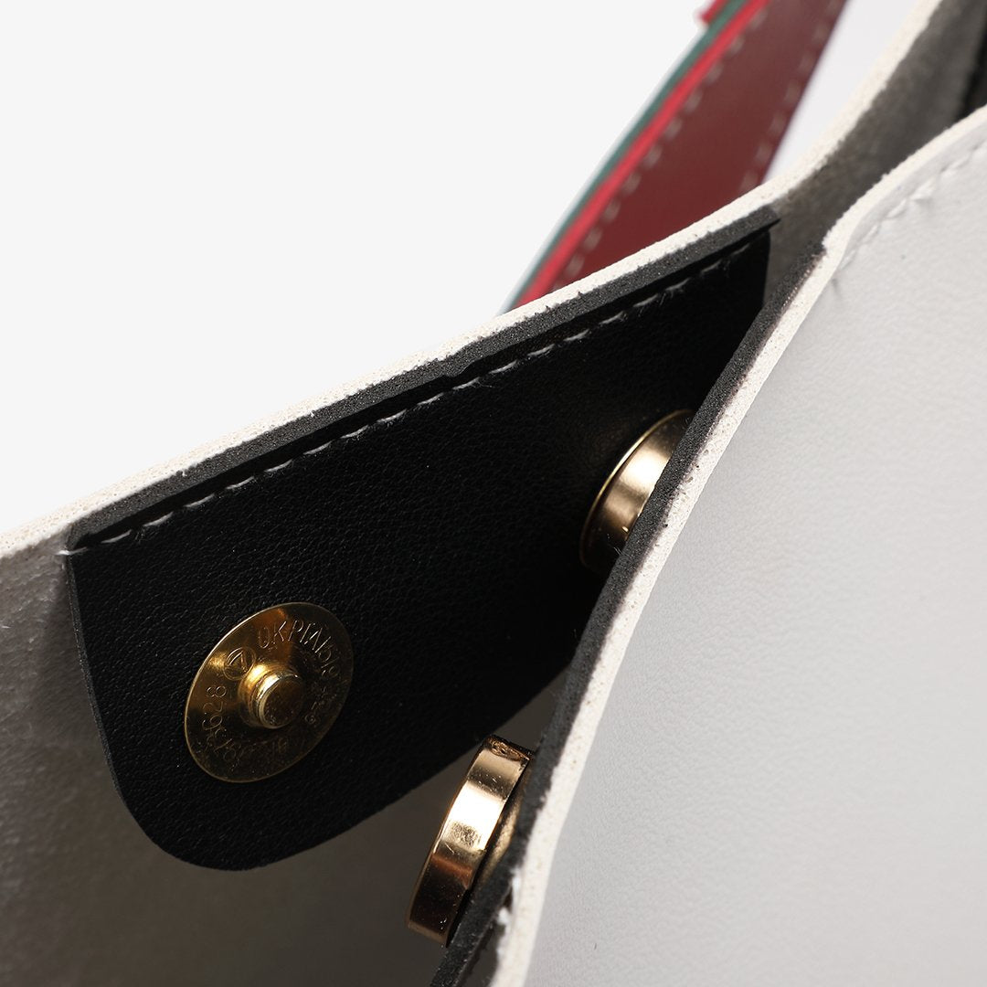 Colourblock PU leather 2-in-1 crossbody bag