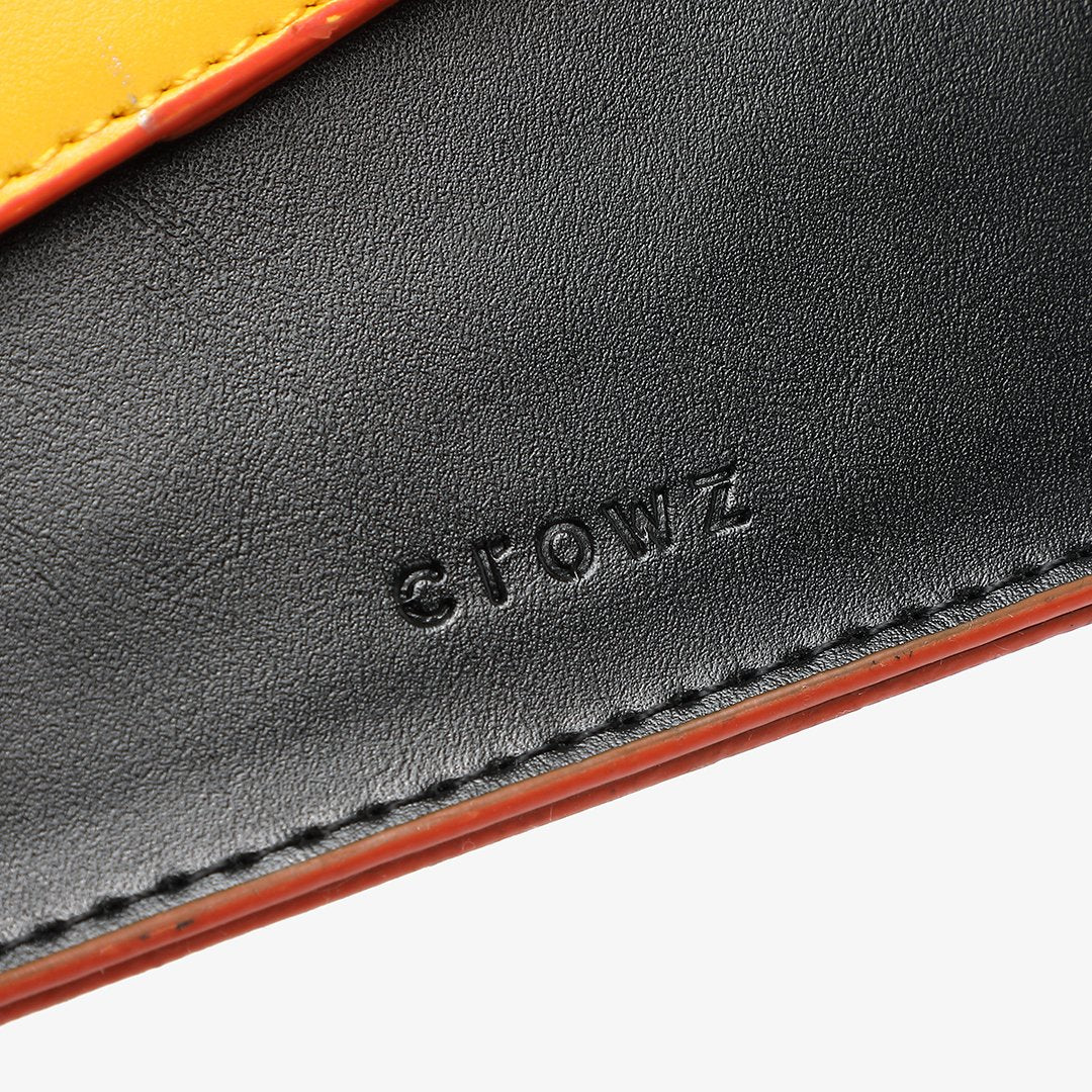 Colourblock handle boxy PU leather bag