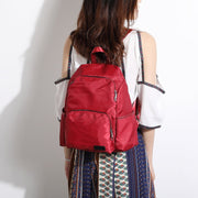 Zip around unisex nylon backpack