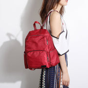 Zip around unisex nylon backpack