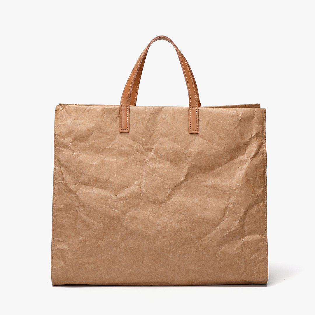 Large creased shopper tote
