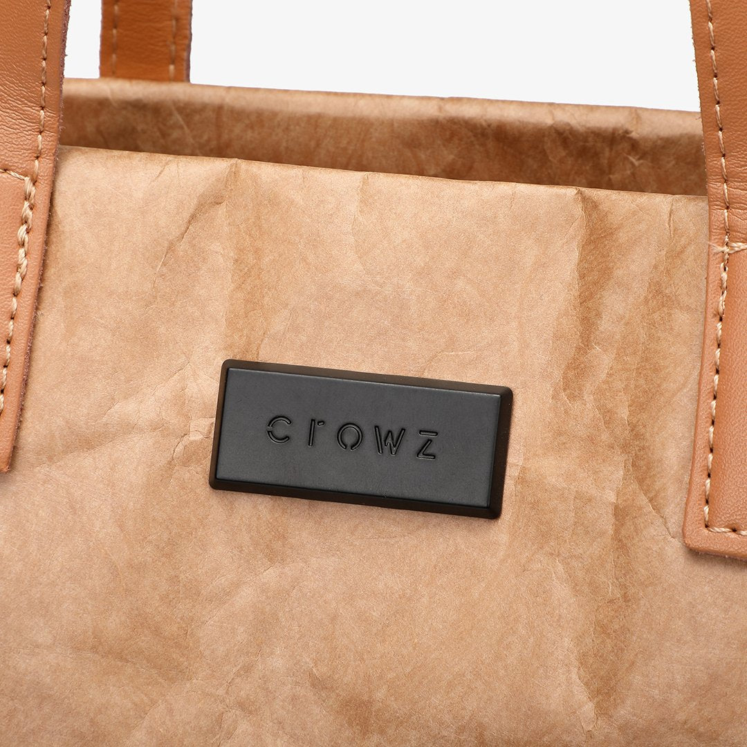 Large creased shopper tote