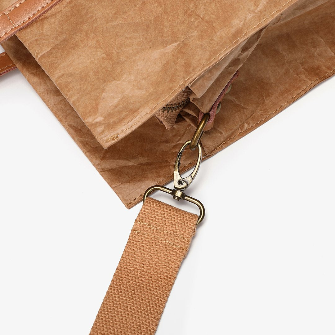 Large creased shopper tote