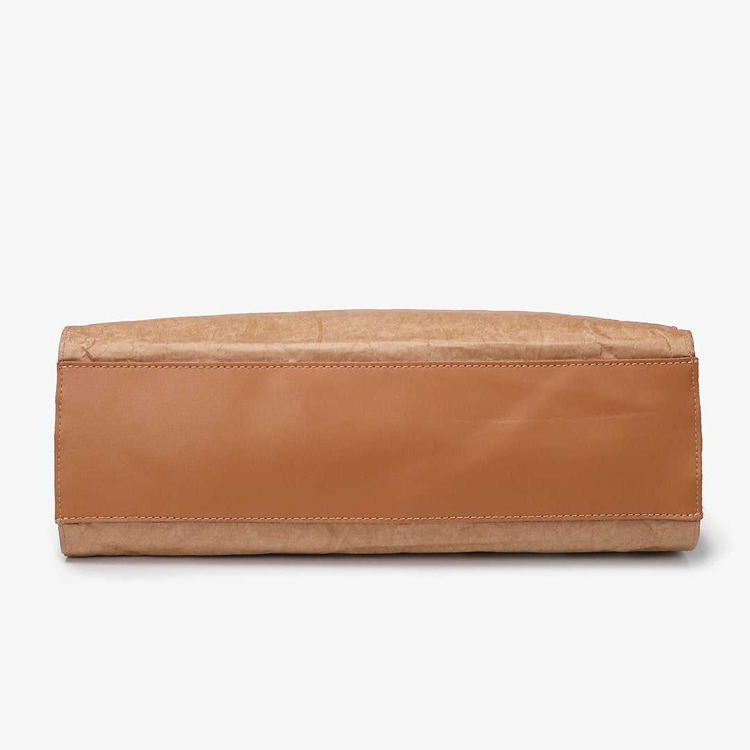 Large creased shopper tote