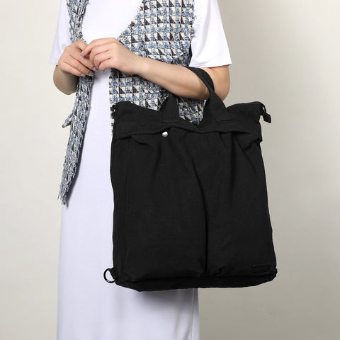 Unisex 3-way carry canvas bag