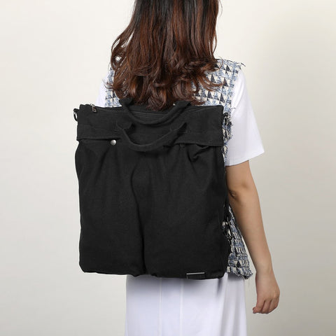 Unisex 3-way carry canvas bag