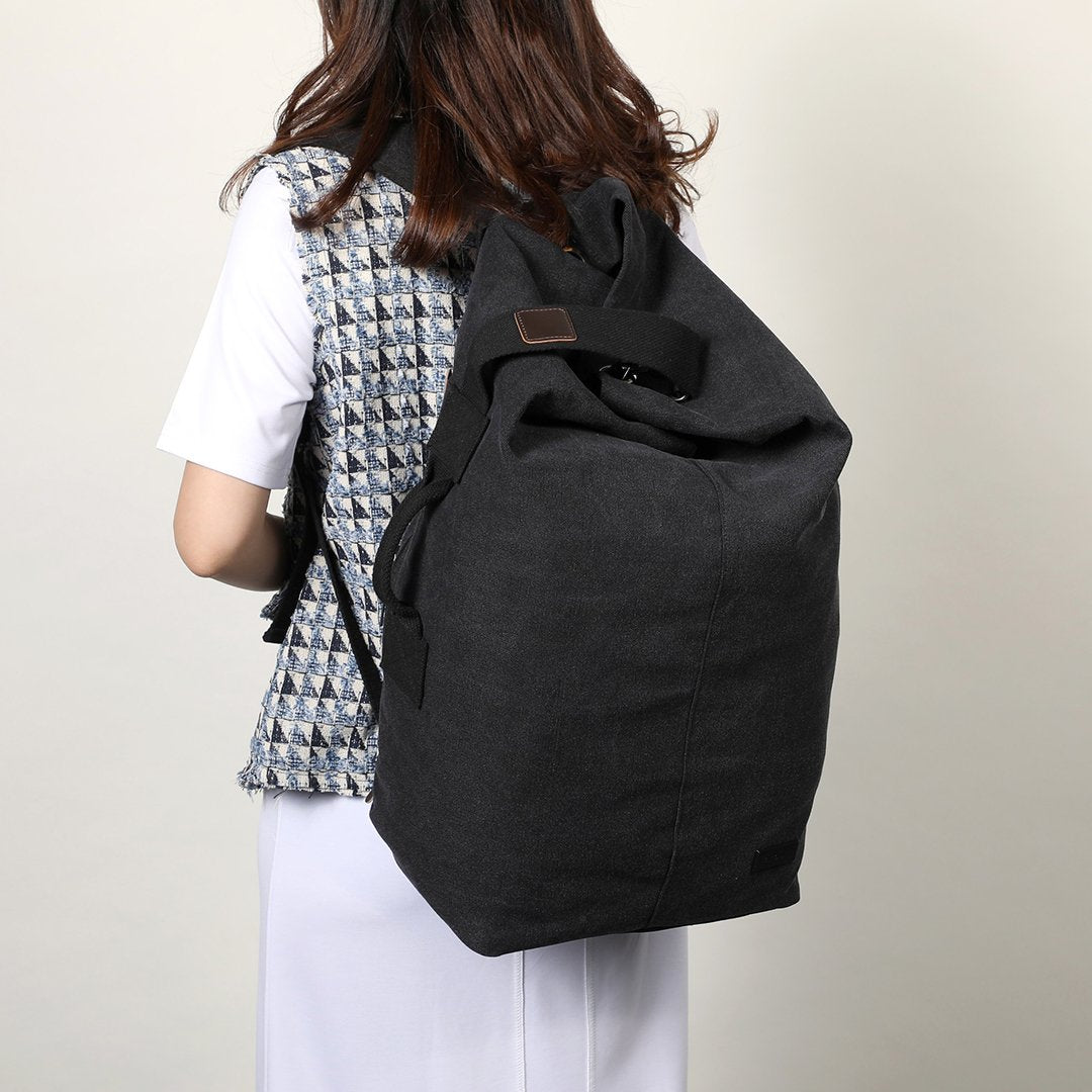 Large unisex canvas backpack