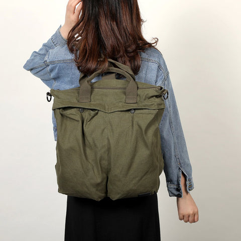 Unisex 3-way carry canvas bag