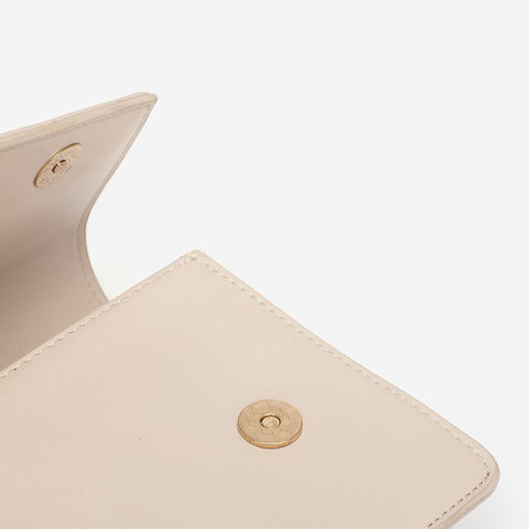 Asymmetric flap PU leather crossbody bag