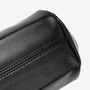 Kiss-lock PU leather crossbody bag