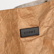 Creased PU leather shopper bag