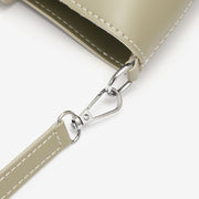 Strapped PU leather bucket bag