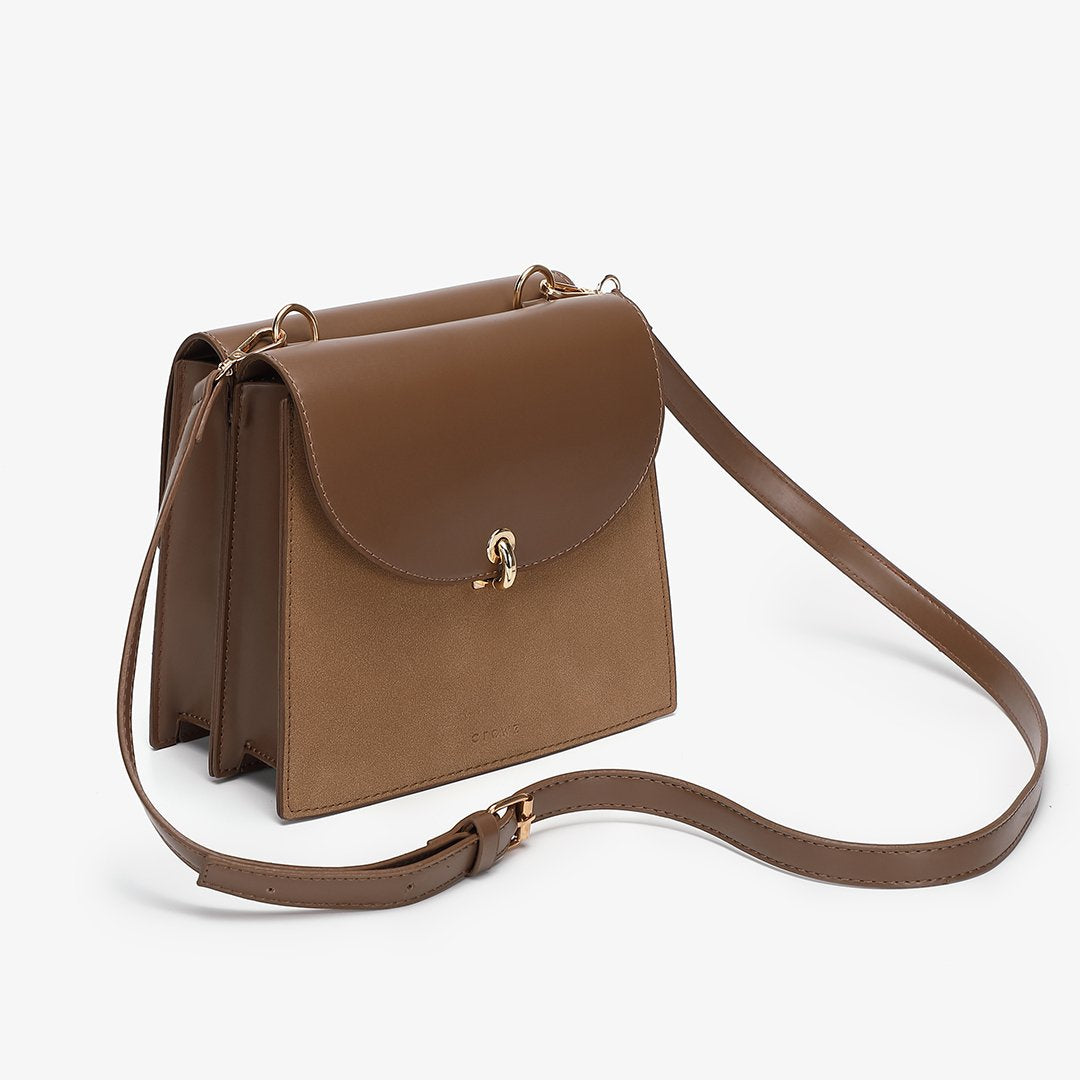 Loop turn lock convertible crossbody bag