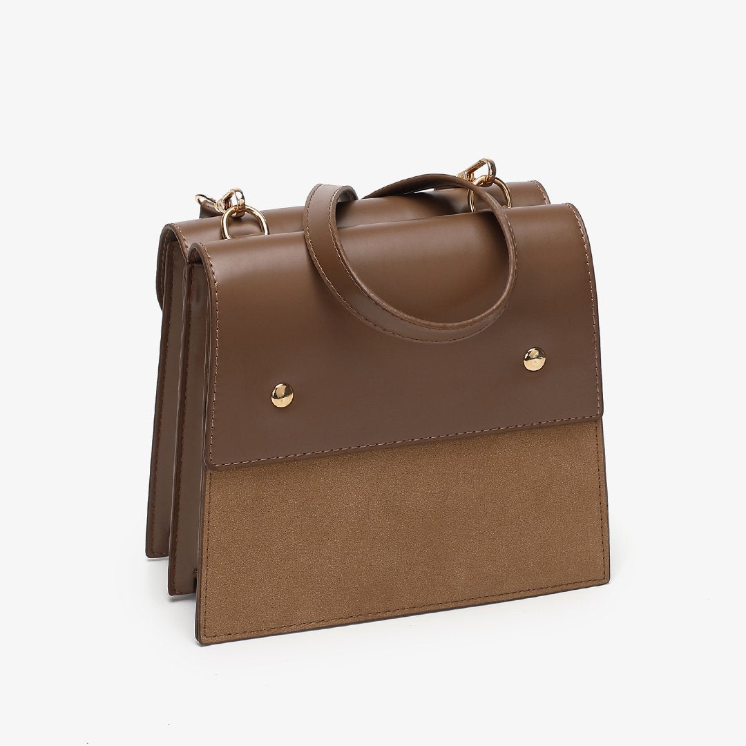 Loop turn lock convertible crossbody bag