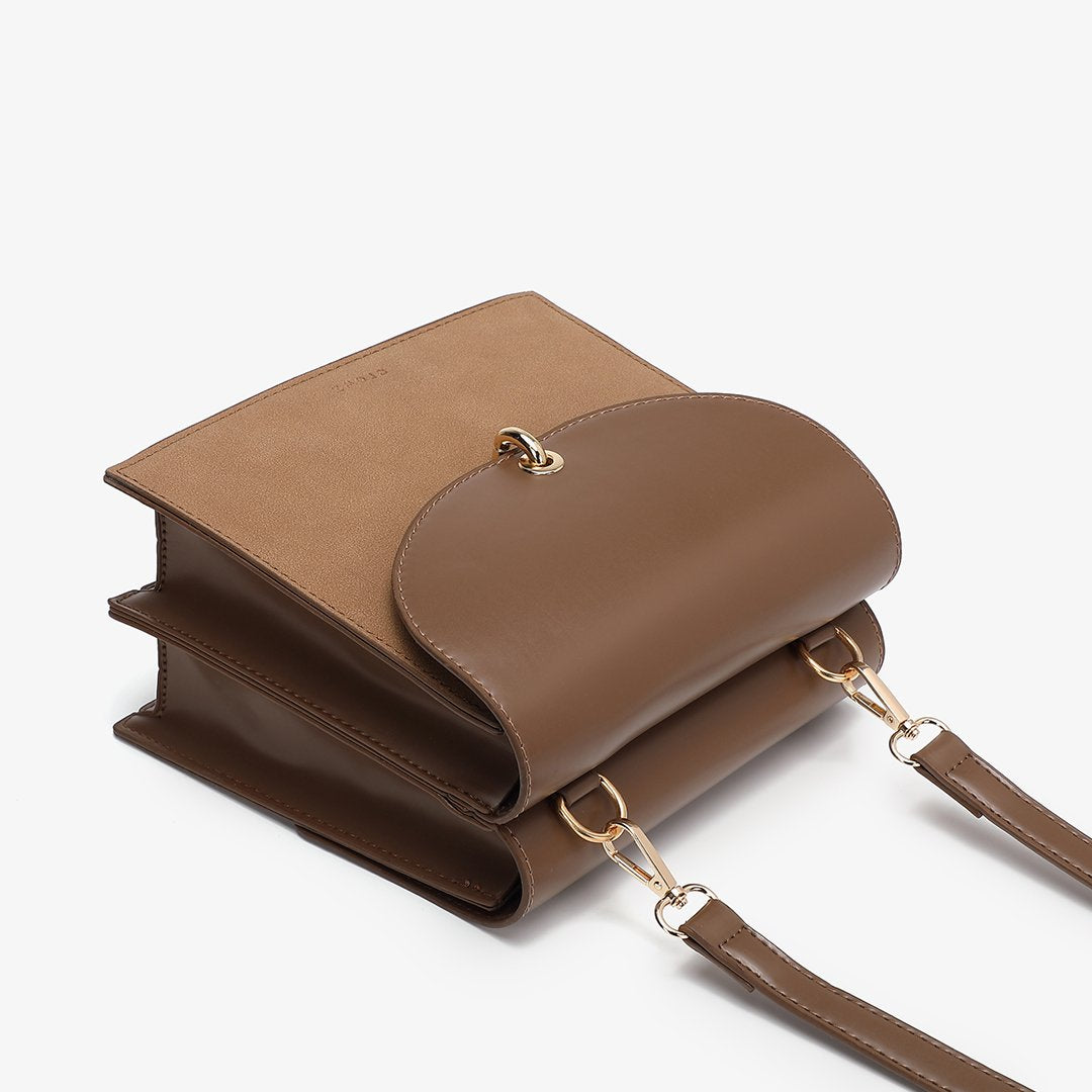 Loop turn lock convertible crossbody bag
