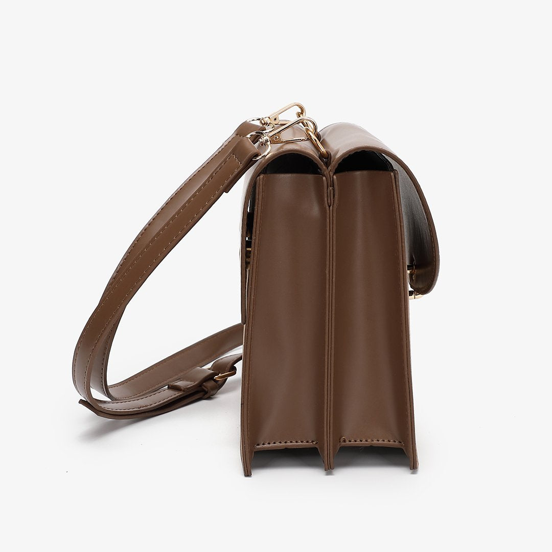 Loop turn lock convertible crossbody bag
