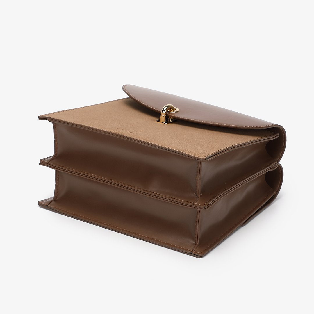 Loop turn lock convertible crossbody bag