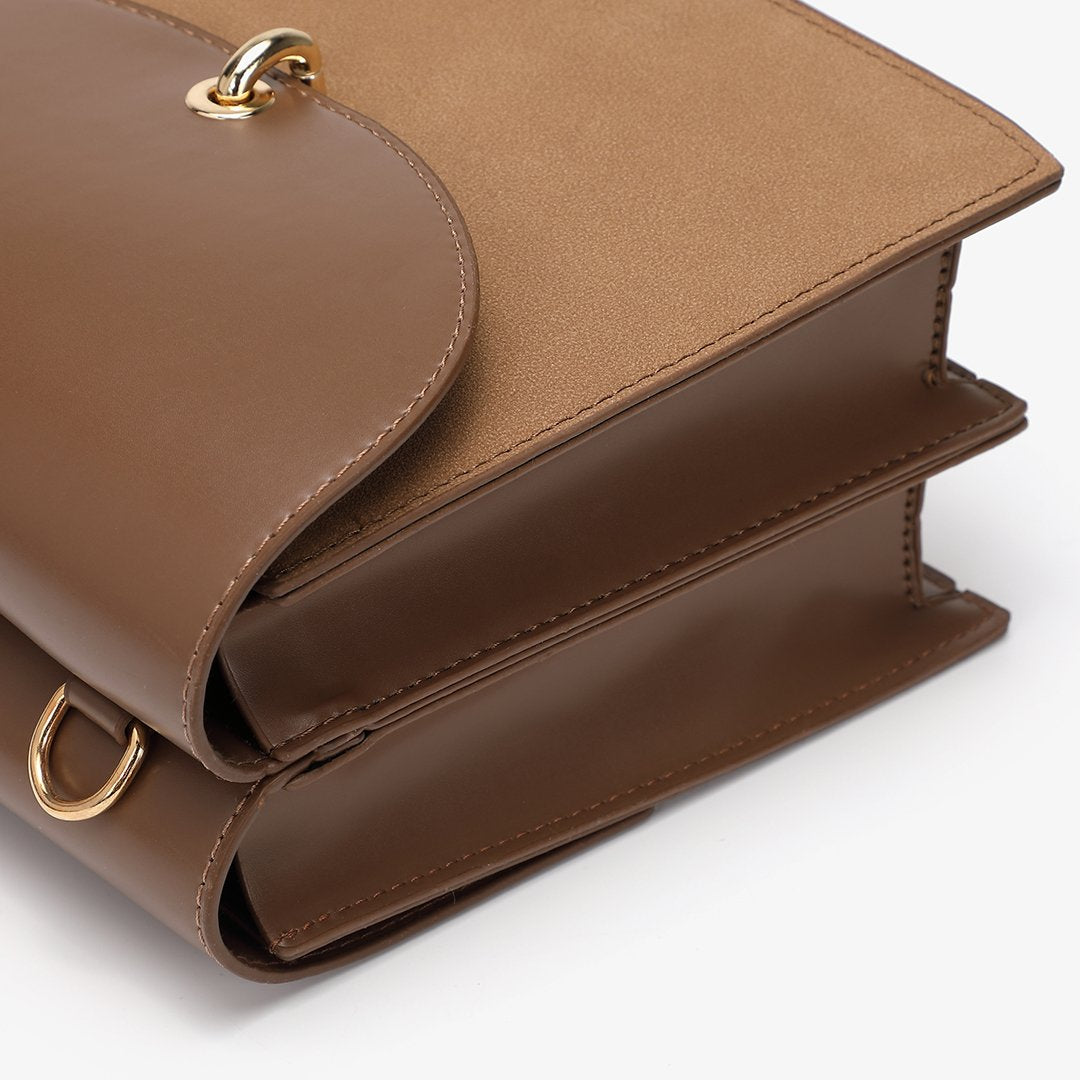 Loop turn lock convertible crossbody bag