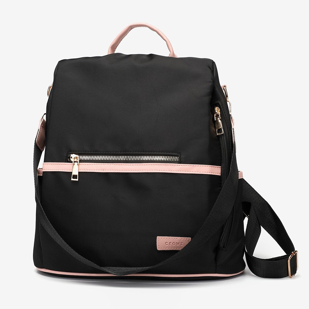 Multi-functional nylon backpack
