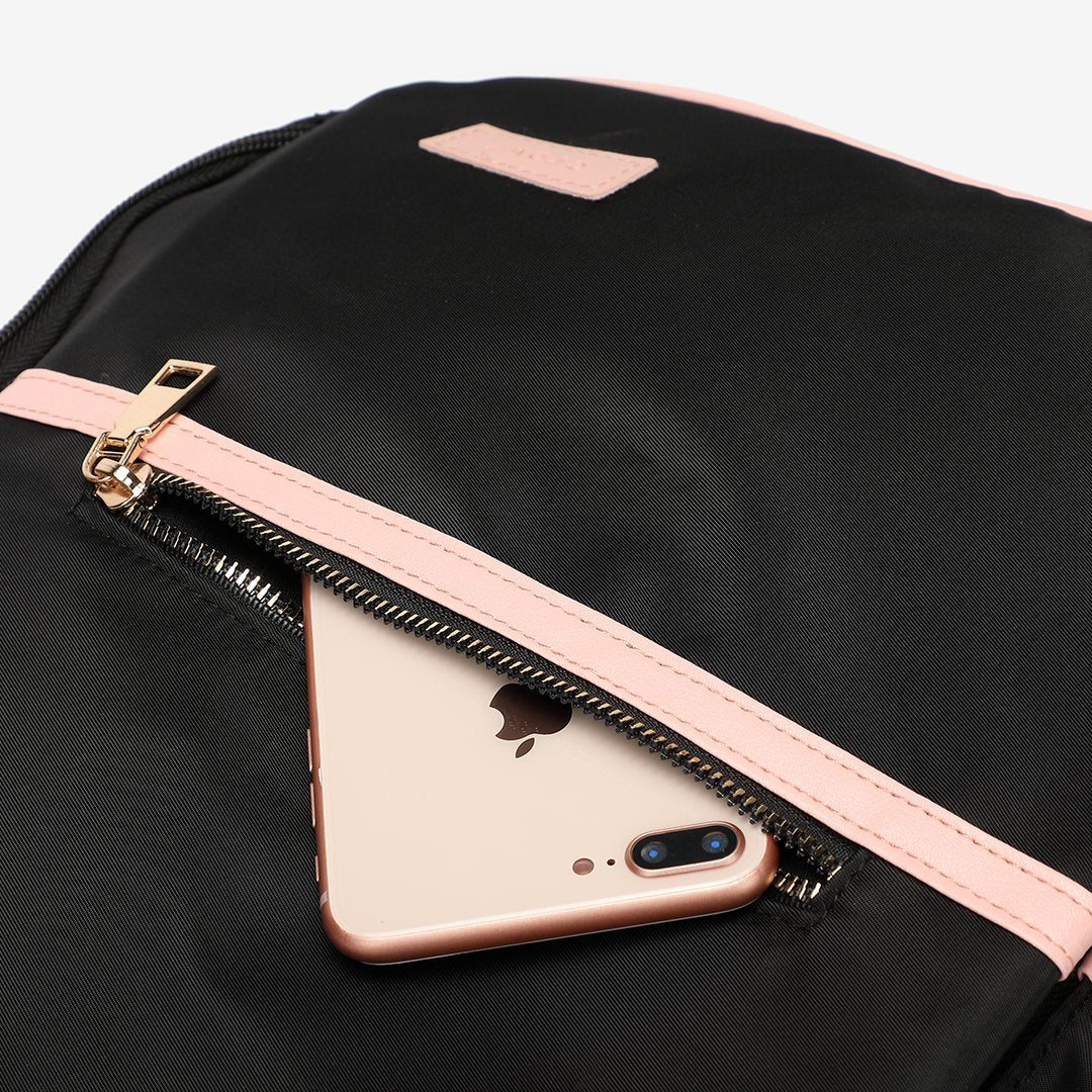 Multi-functional nylon backpack