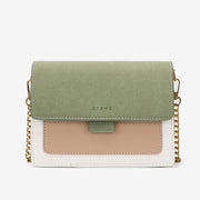 Faux suede flap PU leather crossbody bag (Extra strap)