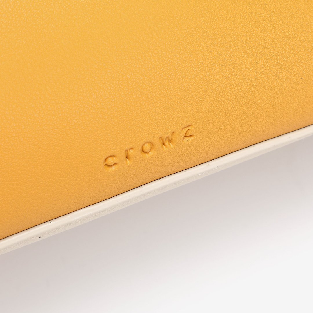 Top handle single stud PU leather crossbody bag