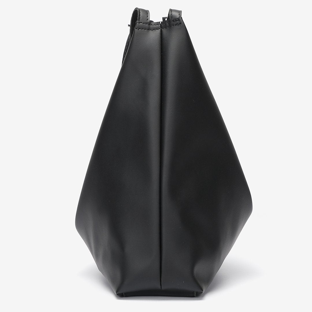 Double buckled strap large 2-in-1 soft PU leather tote