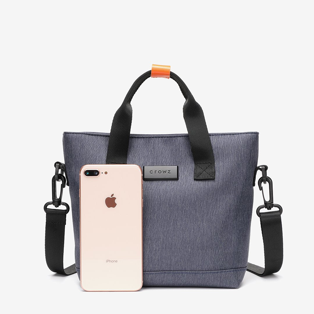 Top-handle nylon crossbody bag