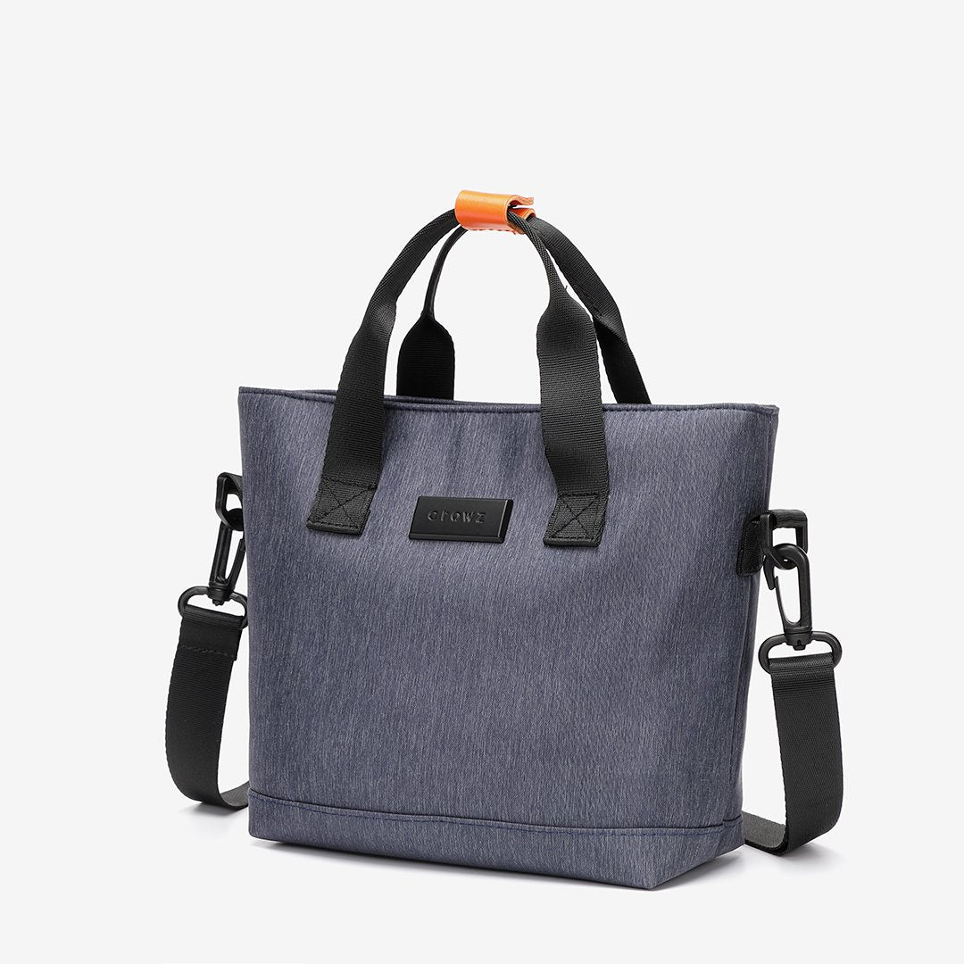 Top-handle nylon crossbody bag