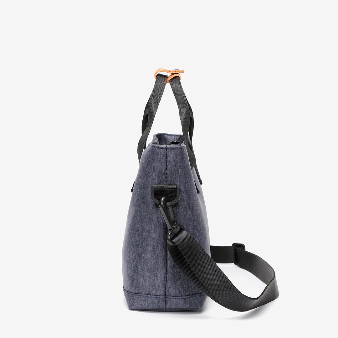 Top-handle nylon crossbody bag