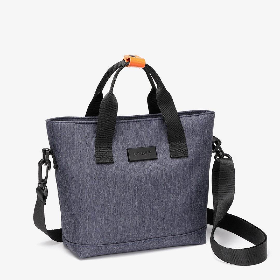 Top-handle nylon crossbody bag