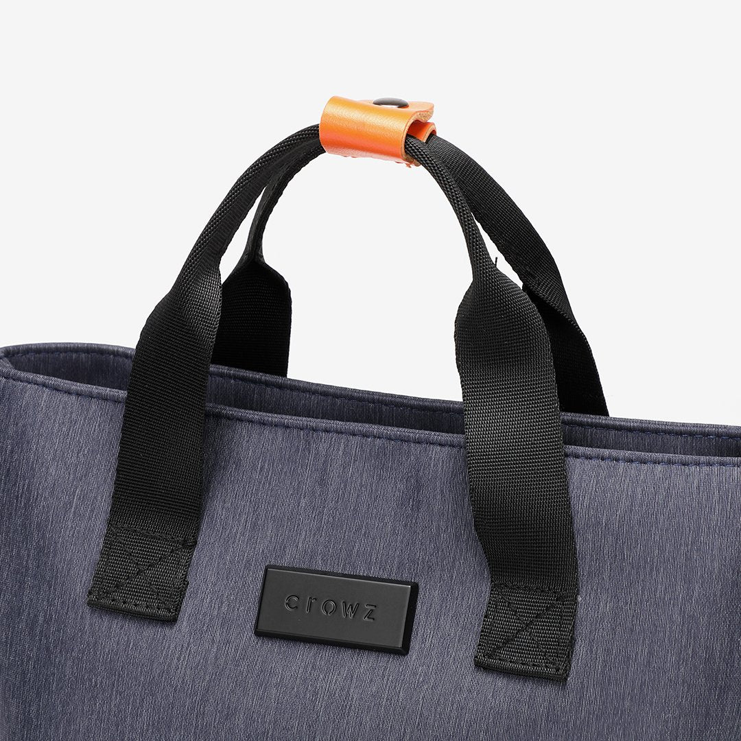 Top-handle nylon crossbody bag