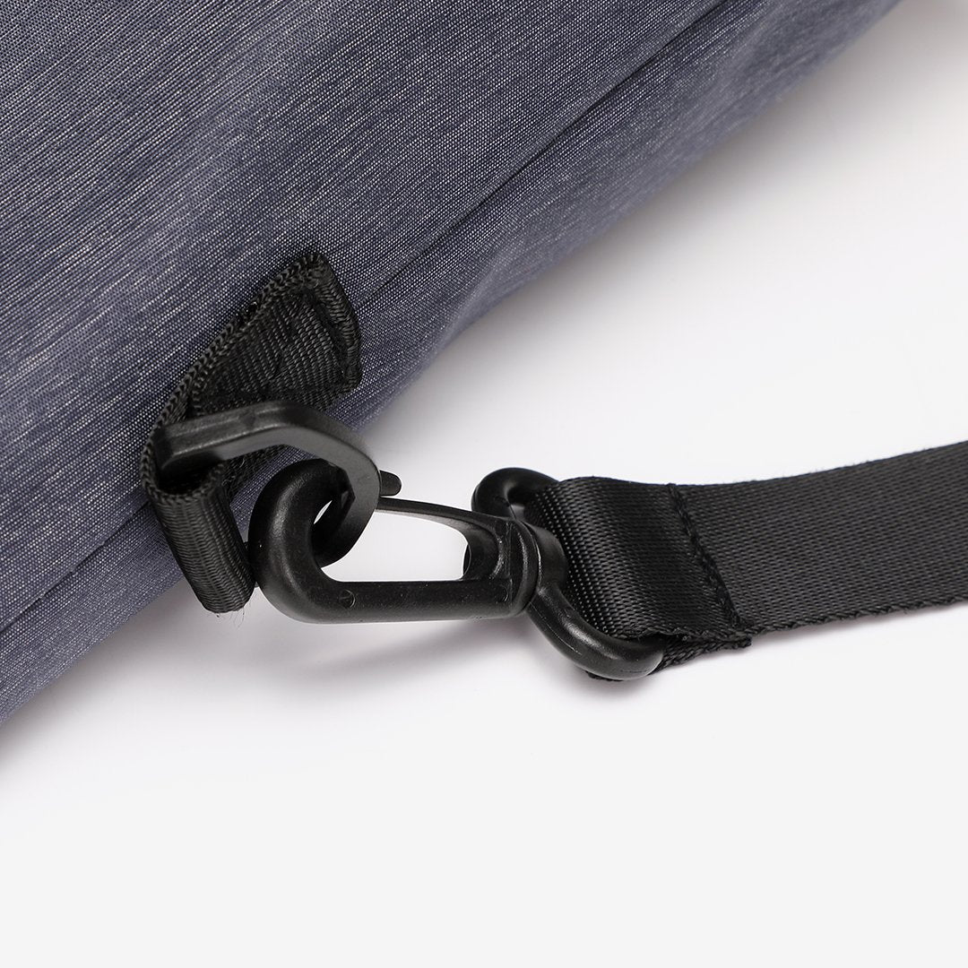 Top-handle nylon crossbody bag