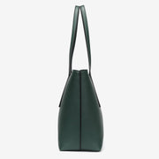 Centre stitched PU leather tote