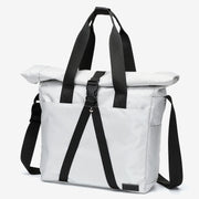 Rolled top dual-purpose unisex canvas bag