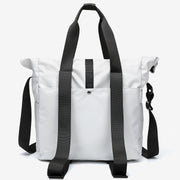 Rolled top dual-purpose unisex canvas bag