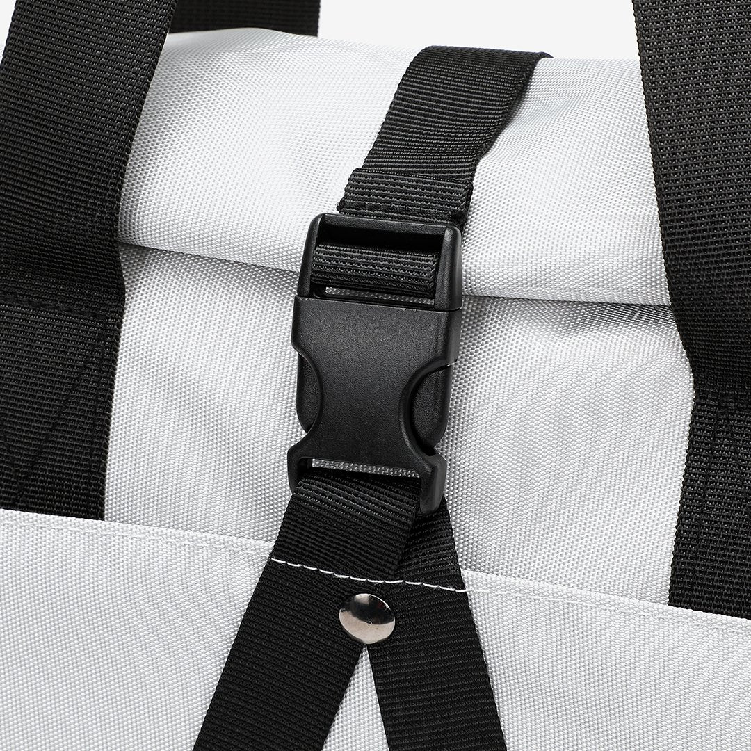 Rolled top dual-purpose unisex canvas bag
