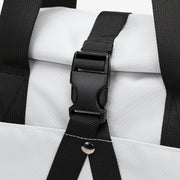 Rolled top dual-purpose unisex canvas bag