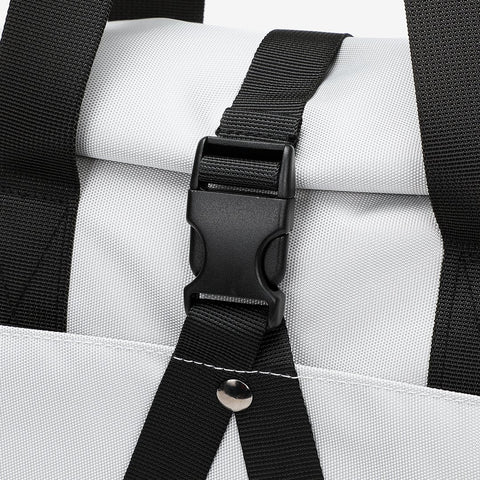Rolled top dual-purpose unisex canvas bag