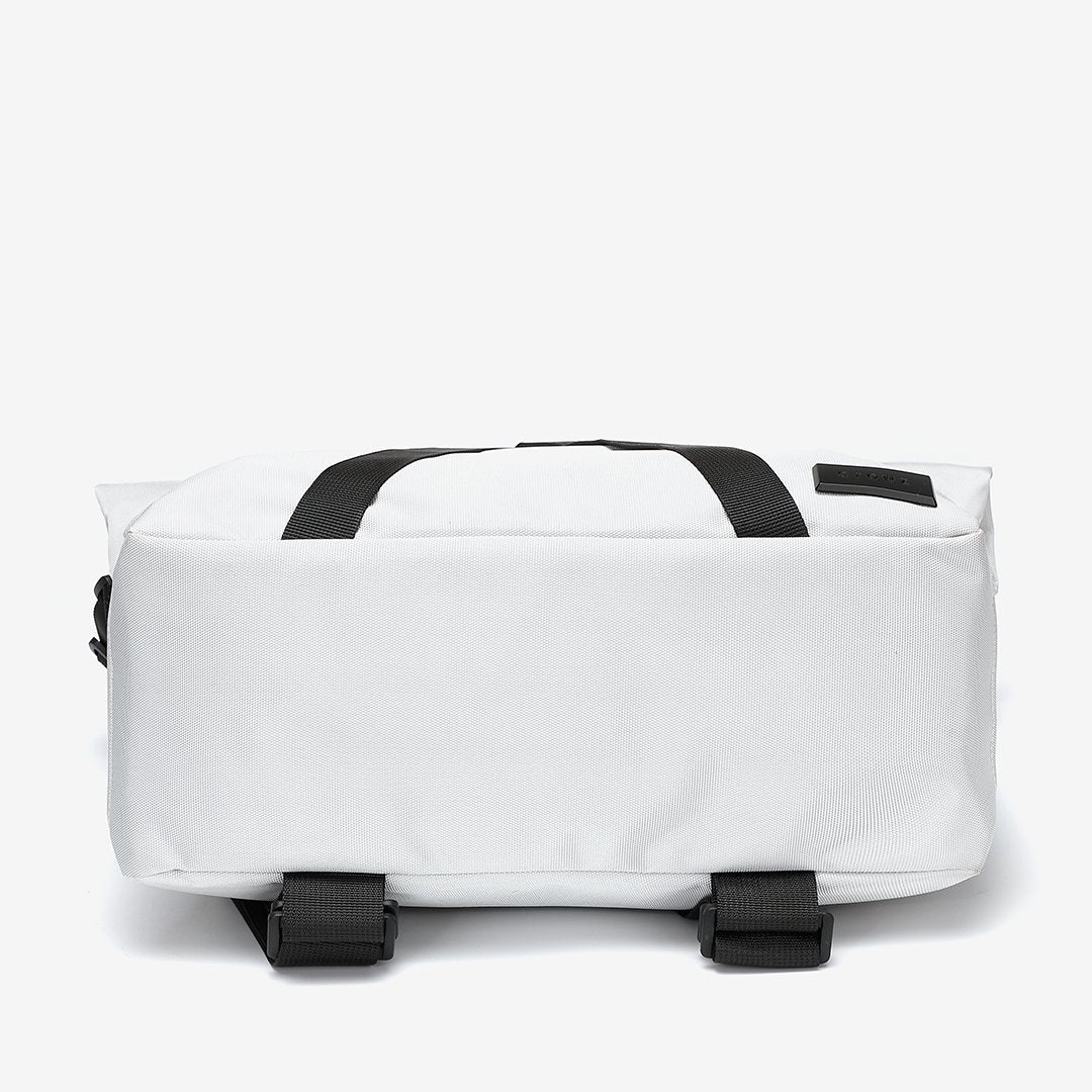 Rolled top dual-purpose unisex canvas bag