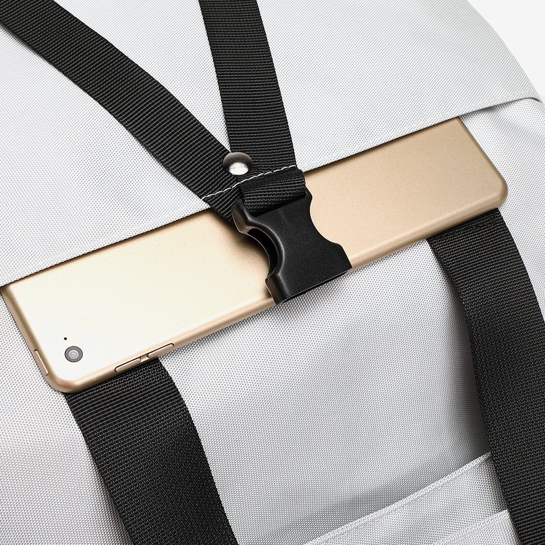 Rolled top dual-purpose unisex canvas bag